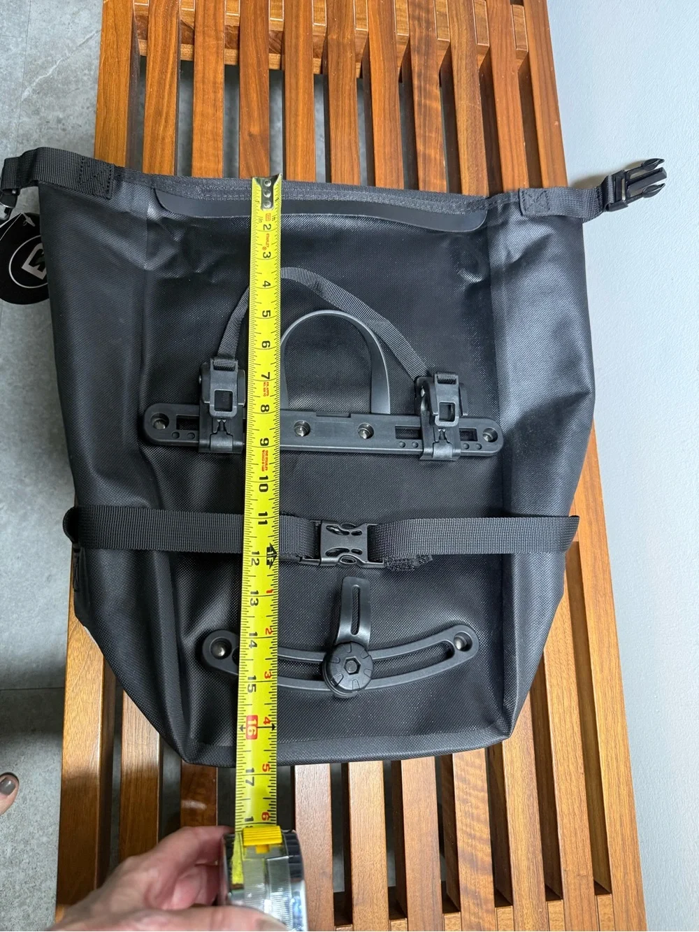ROCKBROS Waterproof Rear Rack Bicycle Pannier Bag 10-18L Black
